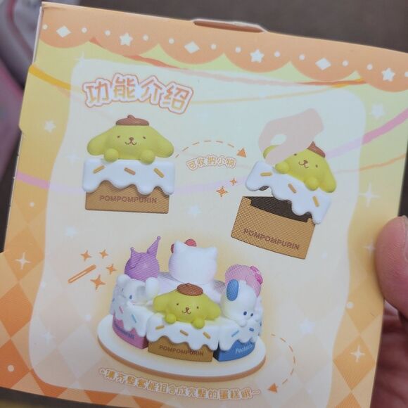 Brand New Sanrio Pompompurin Cake Slice Figure Mini Storage - Picture 2 of 6